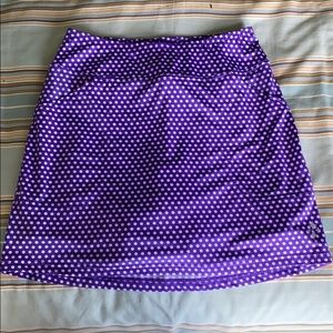 Purple polkadot skort
